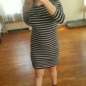 Black and White Stripped  Old Navy Summer Dress